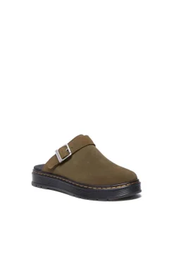 Zueco Hombre Dr. Martens brookline mule 40666300 bronx suede dms olive
