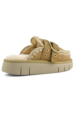 zueco Mou bounce clog buckle straps fw531030a tabacco